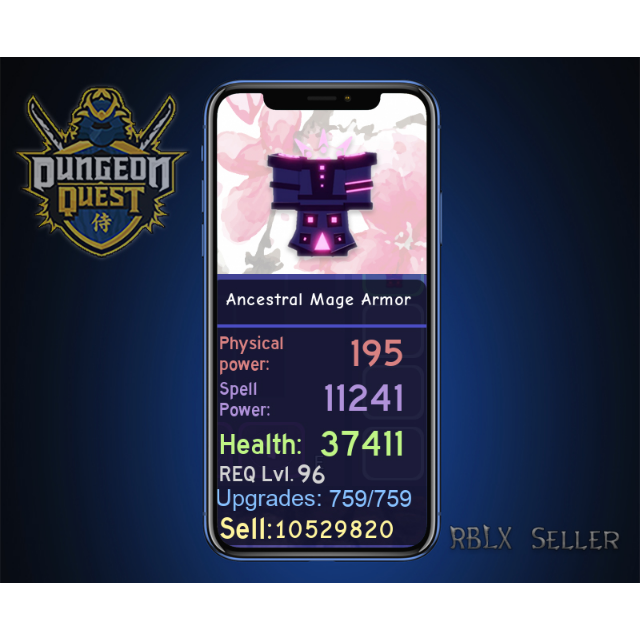 Gear Ancestral Mage Armor In Game Items Gameflip - armor dungeon quest roblox