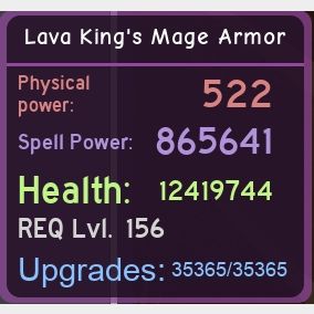 Gear Lava King S Mage Armo In Game Items Gameflip - lava armor roblox