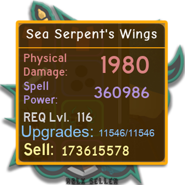 Gear Sea Serpent S Wings In Game Items Gameflip - wings roblox id gear