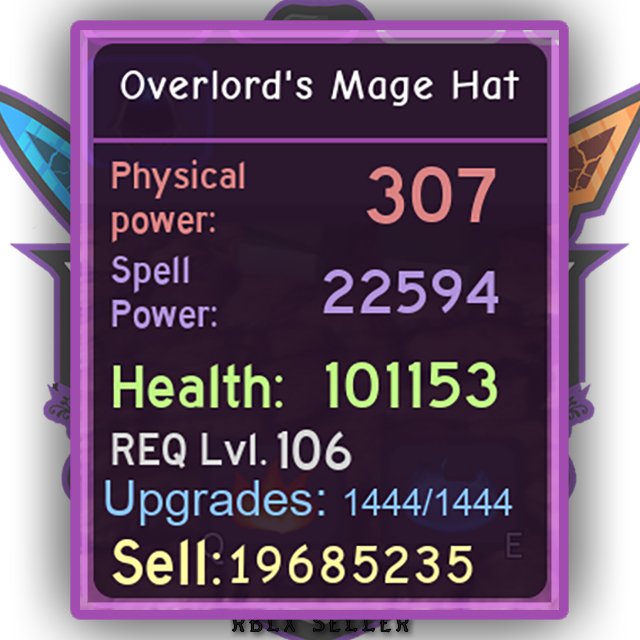 Gear Dq Overlord S Mage Hat In Game Items Gameflip - roblox mage hat