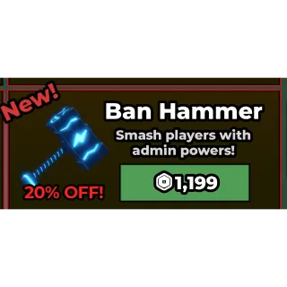 ban hammer ! steal a brainrot