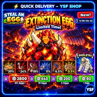 Steal an egg - EXTINCTION EGG 50