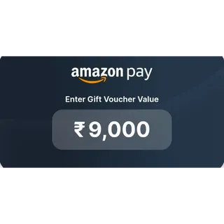 9000 INR Amazon pay gift card
