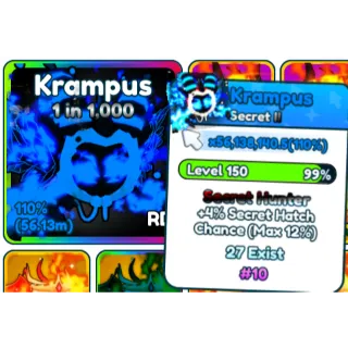Tap Simulator RB Krampus + Secret Hunter [110% Best]