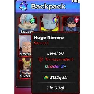 Huge Rimero 132qd/s - Anime Dice
