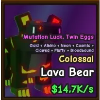 Colossal Lava Bear  - Catch and tame