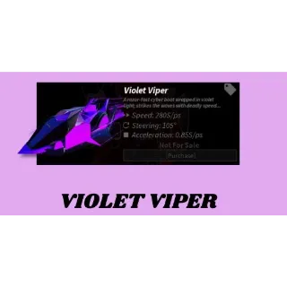 Violet viper boat