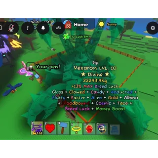 BIG GOLD GLASS ALBINO VEXARON