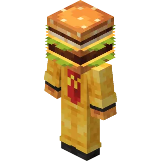 MINECRAFT MCDONALDS Big Mac Crystal Skin 𝐈𝐍𝐒𝐓𝐀𝐍𝐓 𝐃𝐄𝐋𝐈𝐕𝐄𝐑𝐘