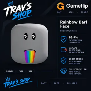 Rainbow Barf Face Toy Code | Roblox