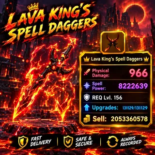 Lava King's Spell Daggers | DQR