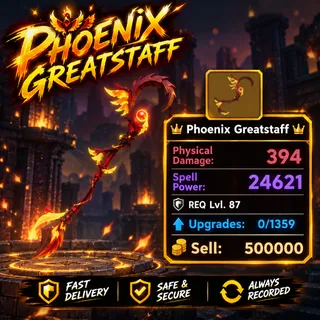 Phoenix Greatstaff | READ DESCRIPTIO