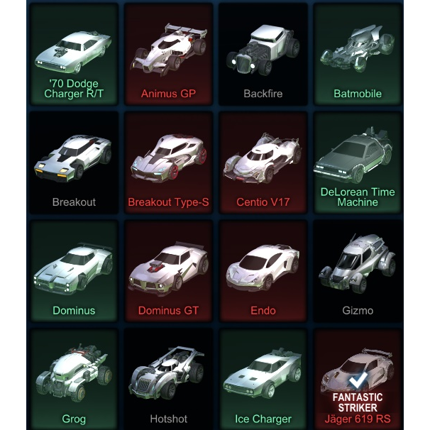 Bundle 11 Rocket League Cars Rocket League Game Items Gameflip