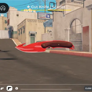gut knife scarlet