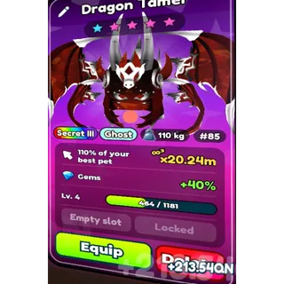 GHOST DRAGON TAMER - 1 IN 400M - TAP SIMULATOR REBORN