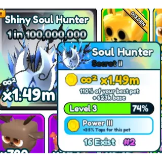 #2 1 IN 100M SHINY SOUL HUNTER - TAP SIMULATOR REBORN