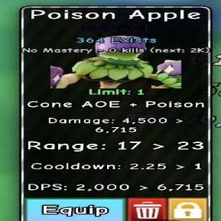 POISON APPLE - SLOP TOWER DEFENSE
