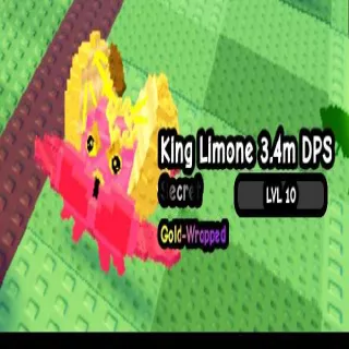 11KG TITANIC GOLD WRAPPED KING LIMONE 3.4M DPS LEVEL 10