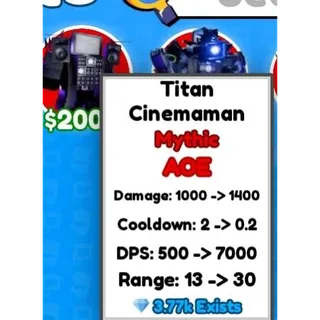 Titan Cinemaman - Cameraman Tower Defense