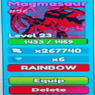 RAINBOW MAGMASAUR | TAP SIMULATOR