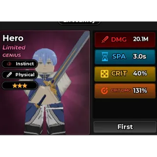 3 STAR HERO INSTINCT - DEFEAT ANIME RNG