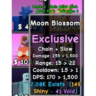 MOON BLOSSOM 1X - SLOP TOWER DEFENSE