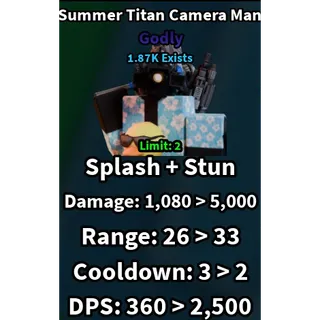 SUMMER TITAN CAMERA MAN - SLOP TOWER DEFENSE