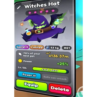 WITCHES HAT (POWER) TAP SIMULATOR REBORN