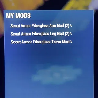Scout Armor Fiberglass Mods