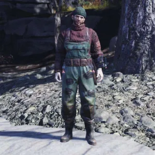 Wool Fisherman's Cap & Fisherman's Overalls