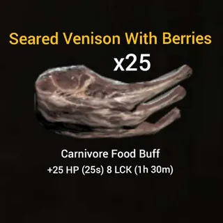 Seared Venison With Berries