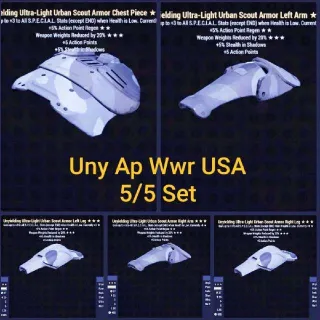 Uny Ap Wwr USA 5/5 Full Set