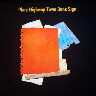 Highway Town Guns Sign