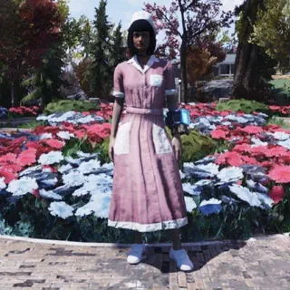 Asylum Worker Hat & Uniform (Pink)