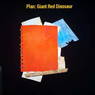 Giant Red Dinosaur