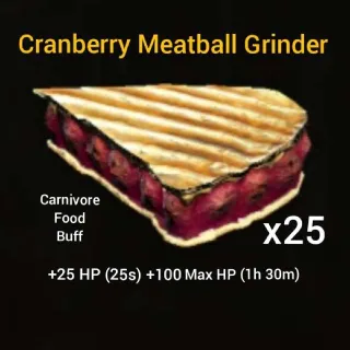 Cranberry Meatball Grinder
