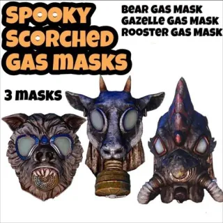 Spooky Scorched Gas Masks
