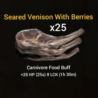 Seared Venison With Berries