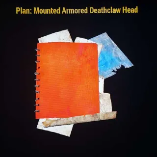 Mounted Armored Deathclaw Head