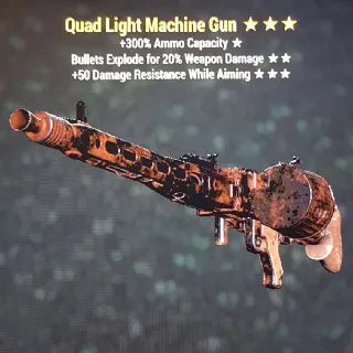 Weapon | QE50 LMG (Aiming)