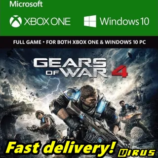 Gears Of War 4 XBOX ONE / WINDOWS 10 - CD KEY GLOBAL