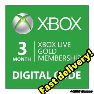 XBOX LIVE GOLD 3 month