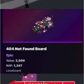 404 Not Found Board