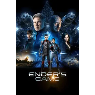 Ender's Game - (Vudu HD, Google Play HD or iTunes 4K)