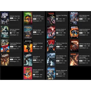 Batman 18pk - 4K & HD (Movies Anywhere)