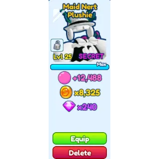 Maid Nert plushie BGSI Secret
