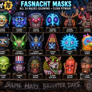 full set of masks