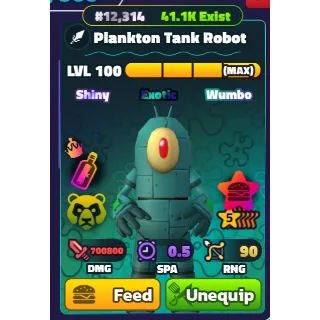 SW PLANKTON TANK ROBOT 5⭐ LVL 100/NC