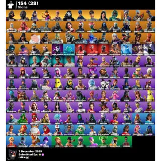 154 Skins IKONIK Stealth Reflex Glow FULL ACCESS STACKED ACCOUNT