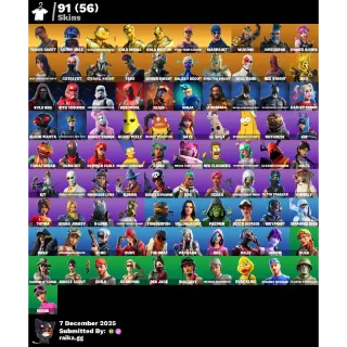 Fortnite Travis Scott account FULL ACCESS 86 Skins